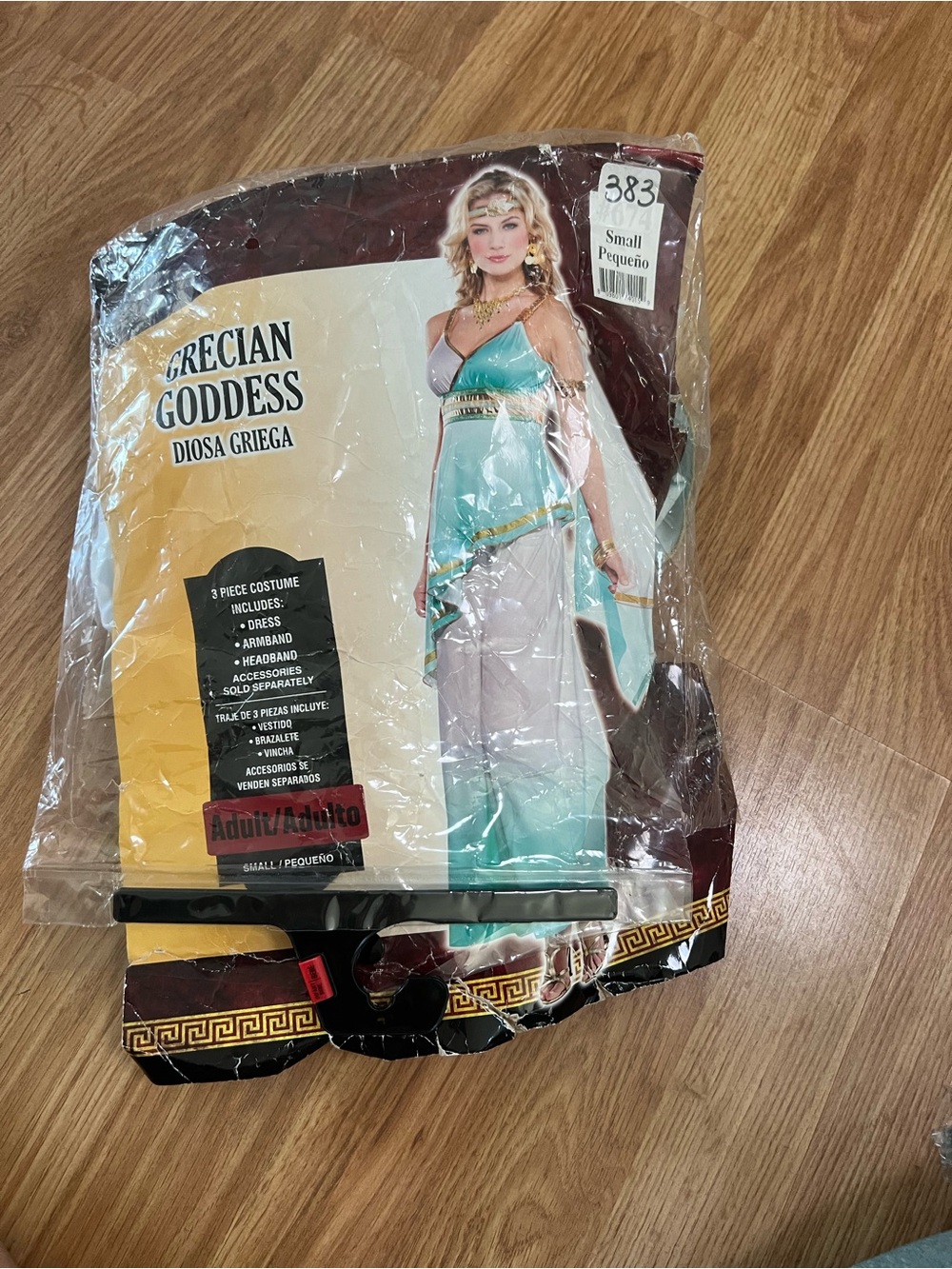 Grecian Goddess Womens Costume Dress - Turquoise